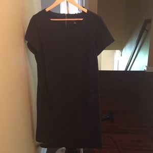 Navy Blue Short sleeve office dress